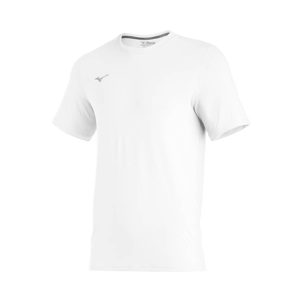 Camiseta Mizuno Baseball Comp Diamond Short Sleeve Crew - Homem - Branco - XKMCY5210